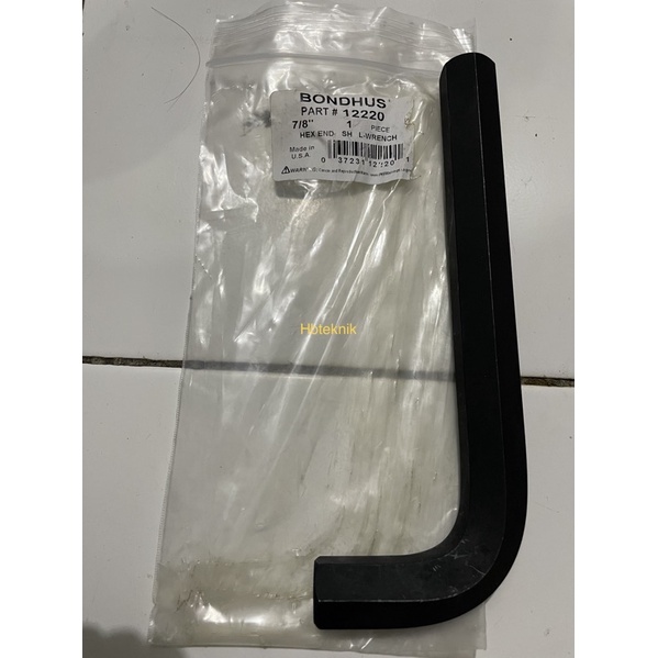 KONCI L Merk BONDHUS 7/8”