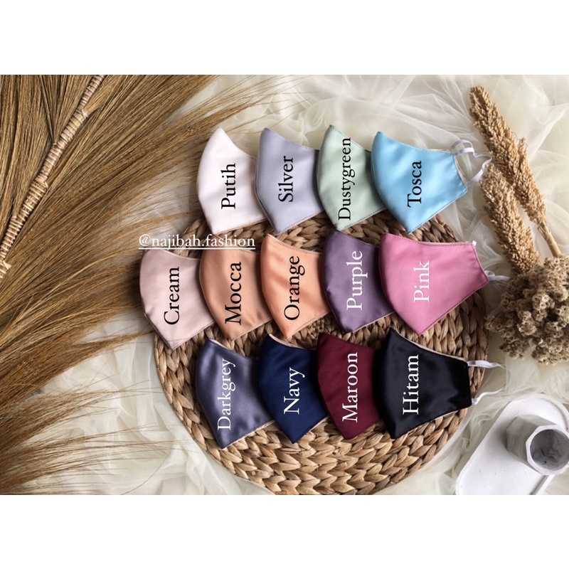 [FREE POUCH] scrunchies satin ❤️ ikat rambut korea