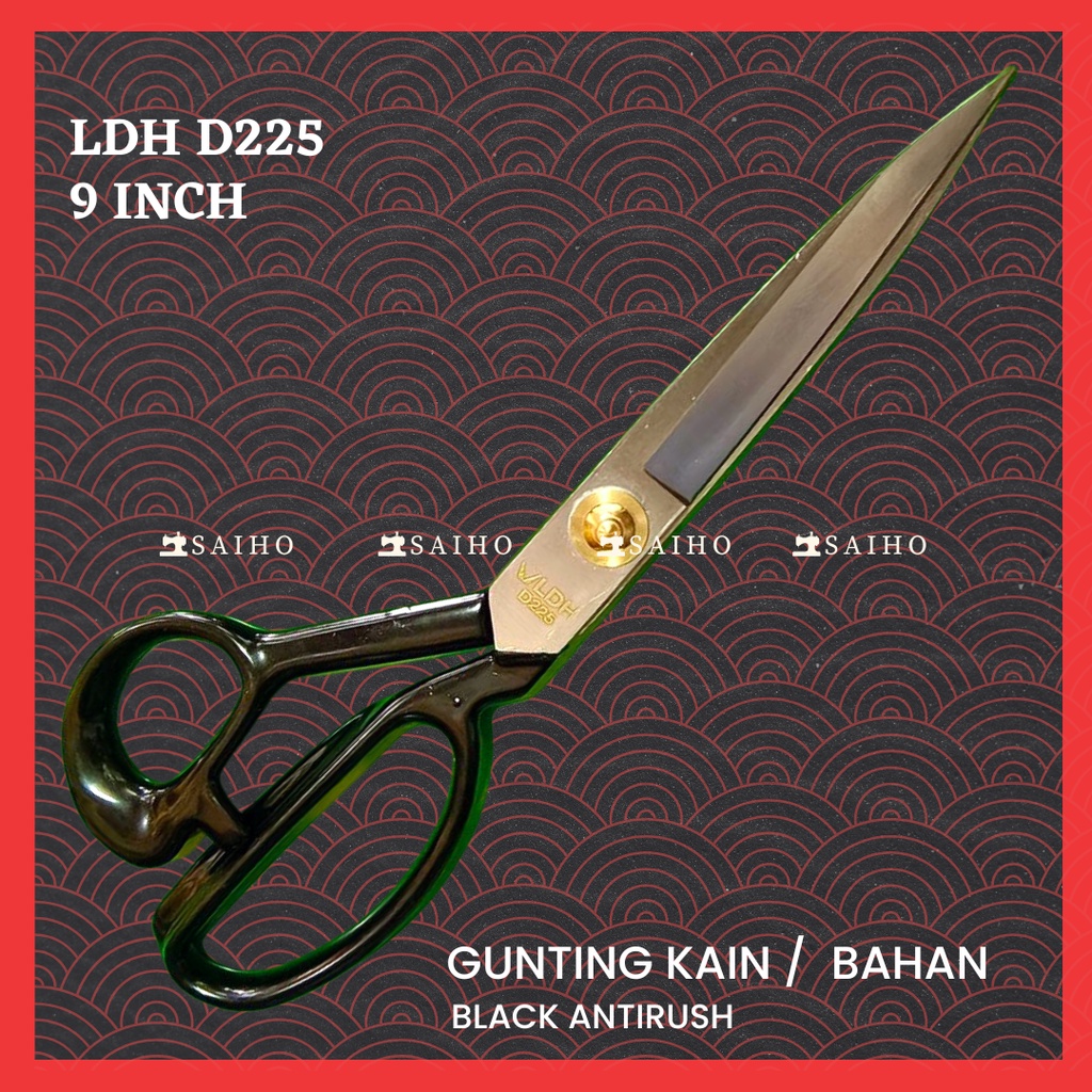 [LDH] Gunting Kain / Bahan / Fabric - Black Antirust