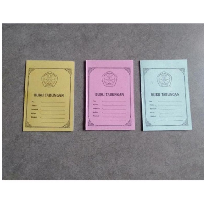 

(1 pcs) Buku Tabungan Sekolah/Buku Tabungan Warna/Buku Tabungan Murah/Buku Tabungan
