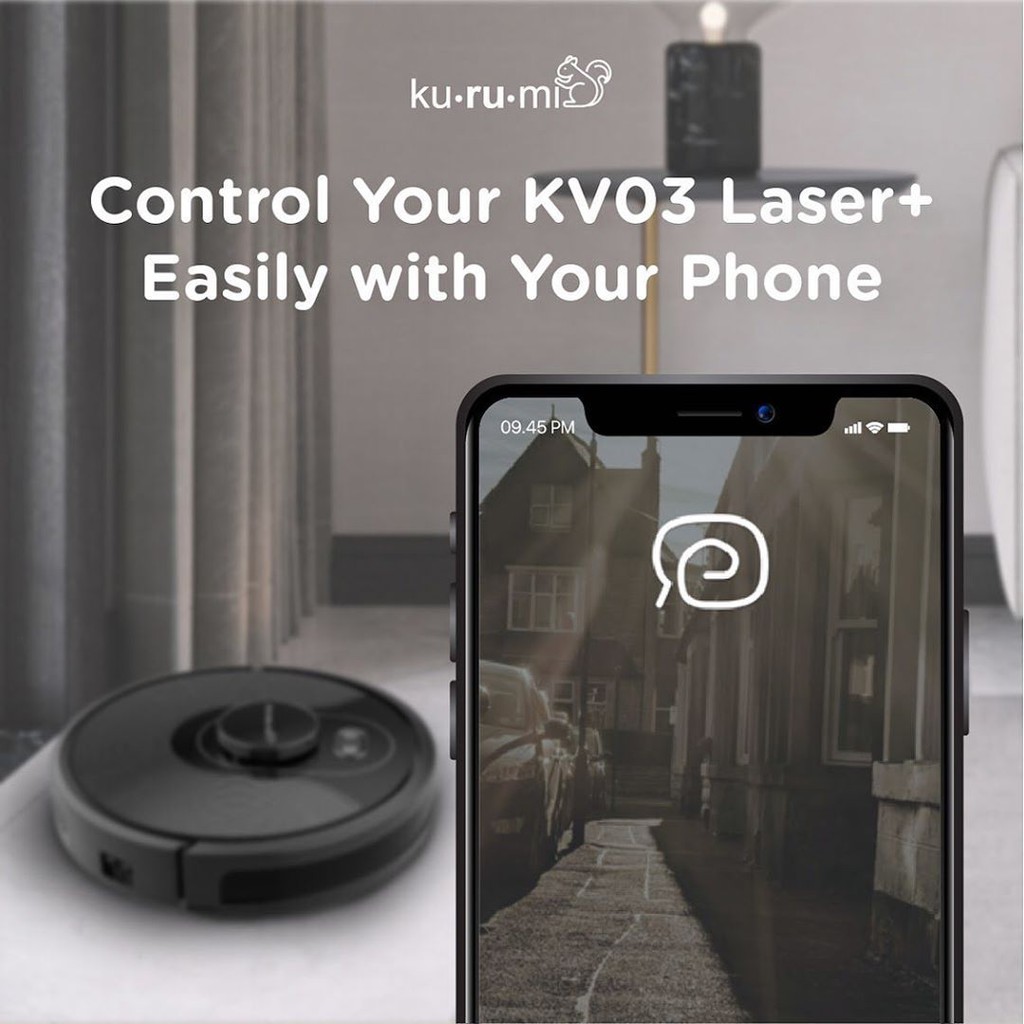 Kurumi KV 03 Laser+ Robot UV Vacuum Cleaner