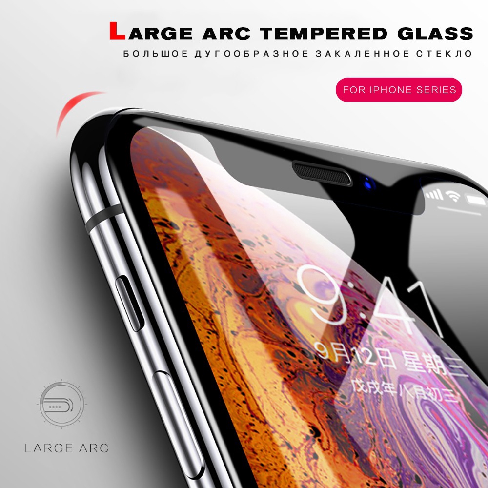 Pelindung Layar Tempered Glass 9D Untuk IPhone 14 Pro Max XR XS Max X 8 7 6 6s Plus