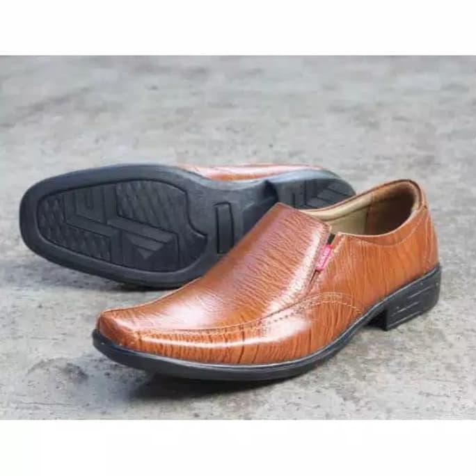 SEPATU PANTOFEL PRIA KICKERS KREON KULIT SEPATU PRIA KEREN MURAH - HITAM