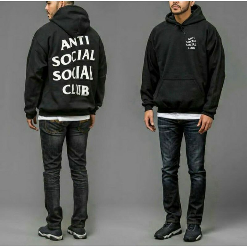 Jaket Hoodie Jumbo S - XXXXXL(6XL) Sweater Pullover ANTI SOCIAL SOCIAL CLUB Pria Wanita OVERSIZE BIGSIZE S M L XL XXL 3XL 4XL 5XL 6XL