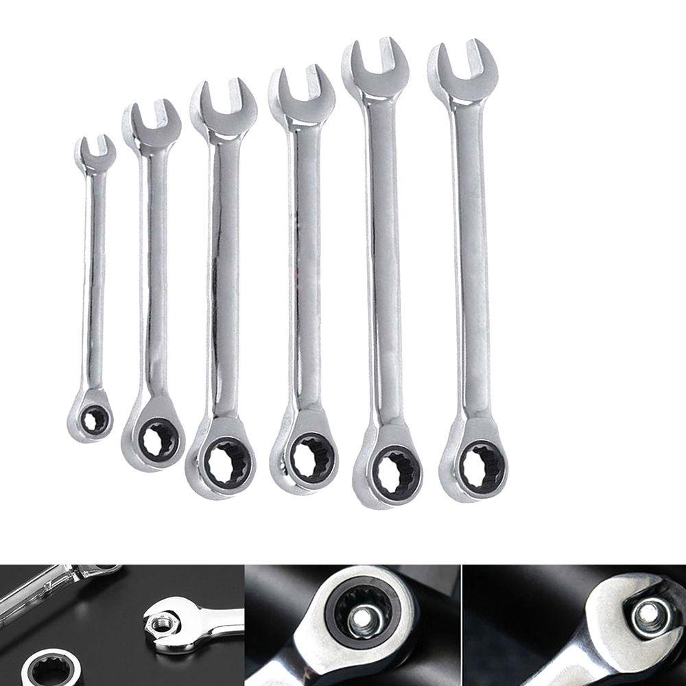 Kunci Pas Ratchet Bolak Balik Nanas Torsi Tinggi 72gigi Chrome Vanadium Nut Tool