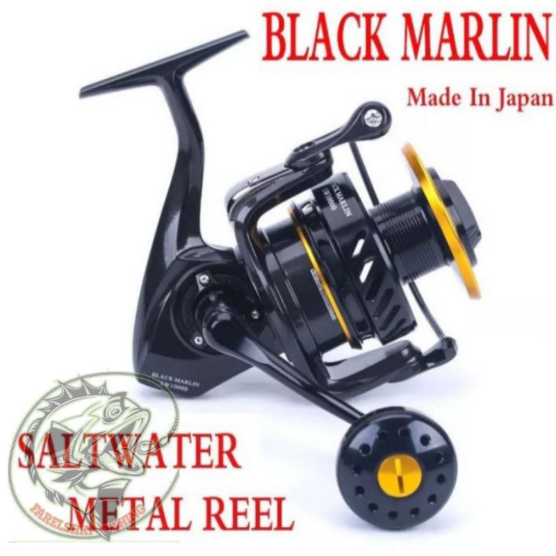 reel lure killer marlin black full metal sw 10000 sw5000xg