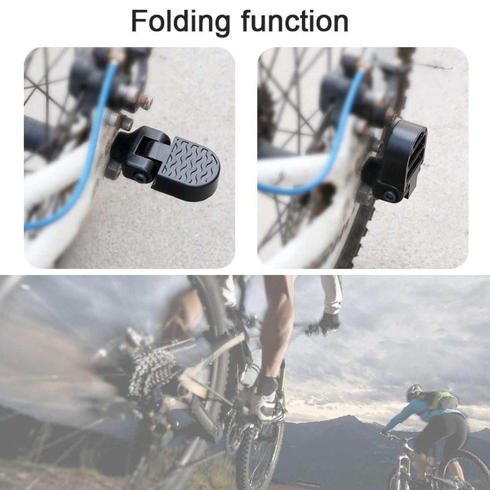 Agustinina Sepeda Backseat Pedal Pasak Kaki Sepeda Lipat Bersepeda Depan Belakang As Anti-Slip Mtb Sepeda Aksesoris Sepeda