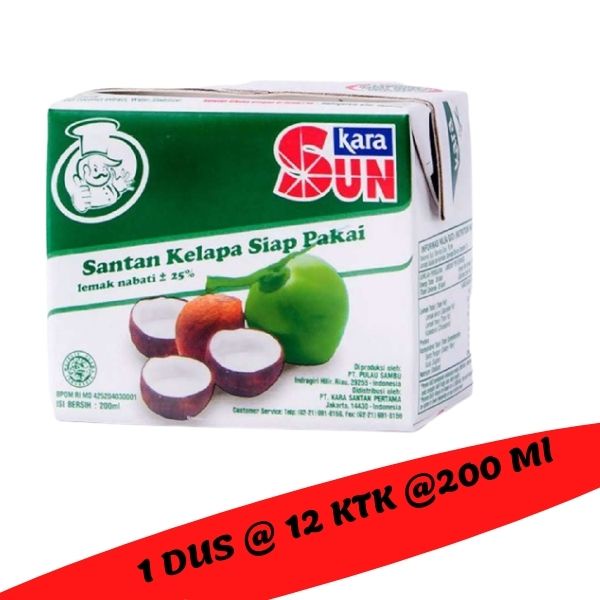 

KARA SUN SANTAN KELAPA SIAP PAKAI 200 ML [ 1 DUS @ 12PCS]