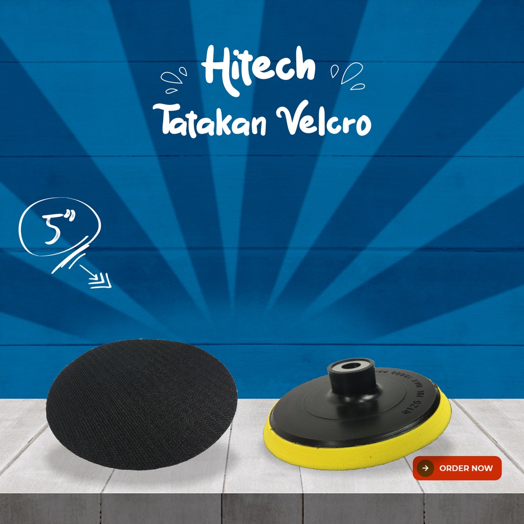 Polishing Pad Velcro 5 inch M10 / Tatakan Amplas Velcro / Rubber Pad