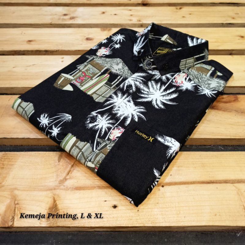 Kemeja Pria Motif Pria Cowok Lengan Pendek Bunga Formal Casual Murah Slimfit All Size M L XL Bagus