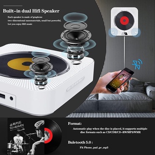 Portabel DVD/Pemutar CD/Dinding Mount Bluetooth/Dual Pull Switch/Home Audio Music Player/Aux dan USB Audio lyfe Dukungan