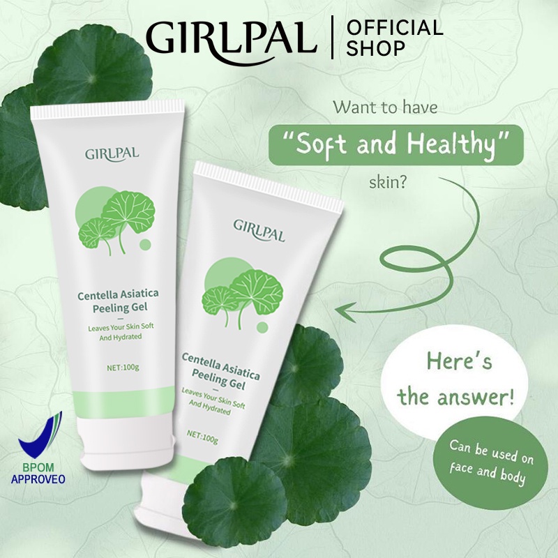 GIRLPAL Centella Asiatica Peeling Gel Exfoliating Facial Glowing 100GR