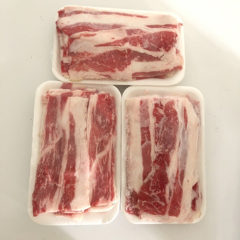 

Daging Sapi Shortplate Beef Slice 500gr Fat Lemak (GOJEK/GRAB)