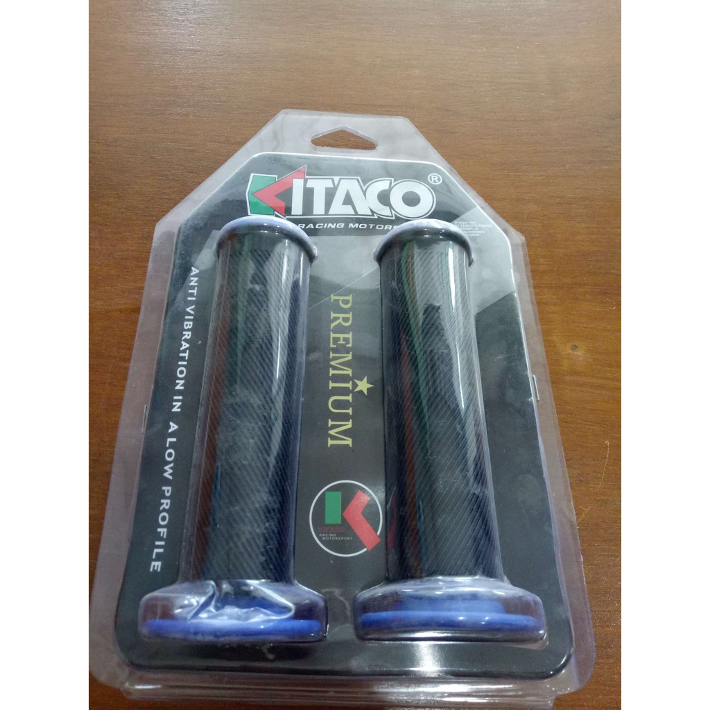 HANDFAT / HANDGRIP STANG BIRU HITAM KITACO , MURAH , BAGUS & AWET