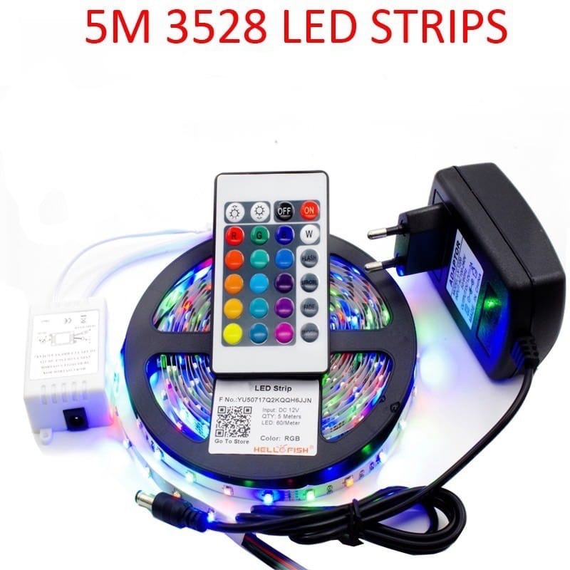 hemat lampu strip 5m led hias cantik / lampu estetik kamar tidur / rainbow strip lamp beautiful