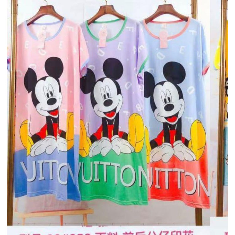 baju tidur dress mickey mouse jumbo goodquality