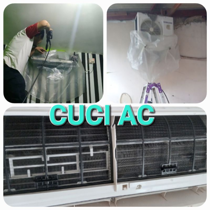 Jasa Cuci AC Service AC Cleaning AC cuci besar daerah Cikarang Cibitung Karang bahagia Sukatani