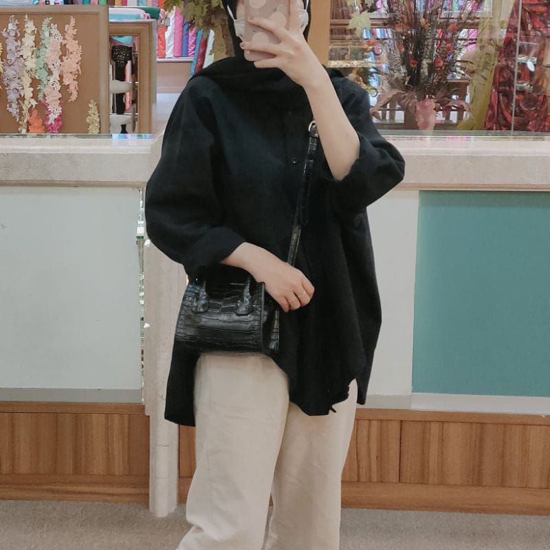 Kemeja Linen Oversized