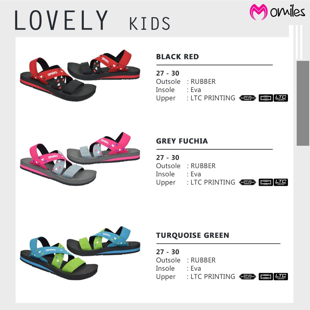 Sandal Trendy OMILES Sendal Lovely kids