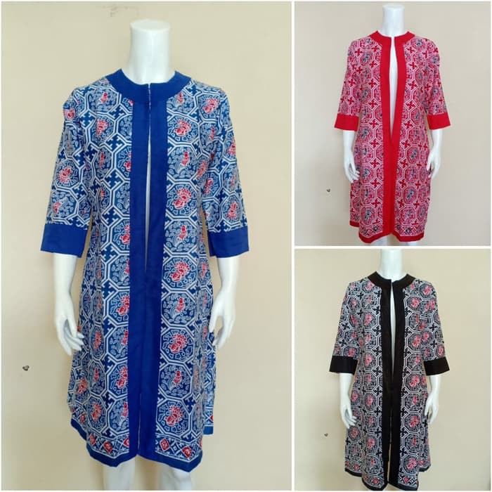 TUNIK CARDI BATIK ASMAT PAKAIAN WANITA CANITK ELEGAN