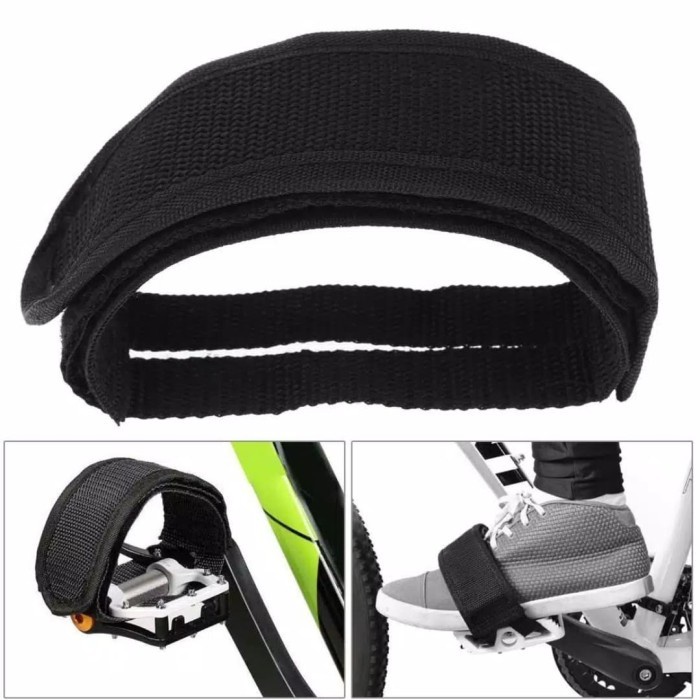 1 buah Strap pedal sepeda fixie balap bmx mtb toe clip kaki skid