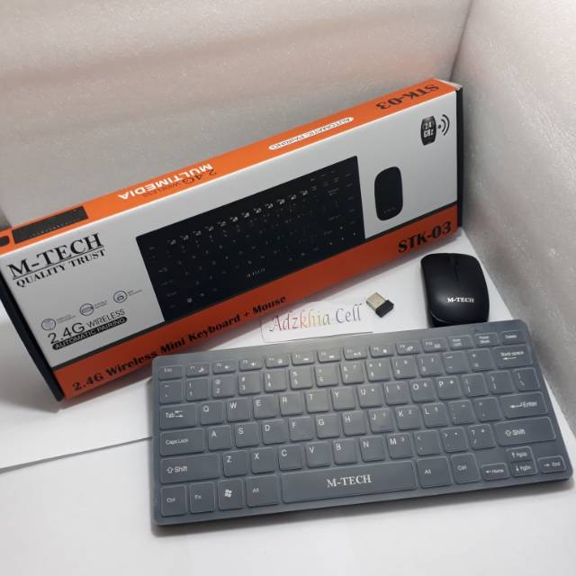 KEYBOARD WIRELESS MINI COMBO M-TECH STK-03 / keyboards mouse wireles mini COMBO USB stk03