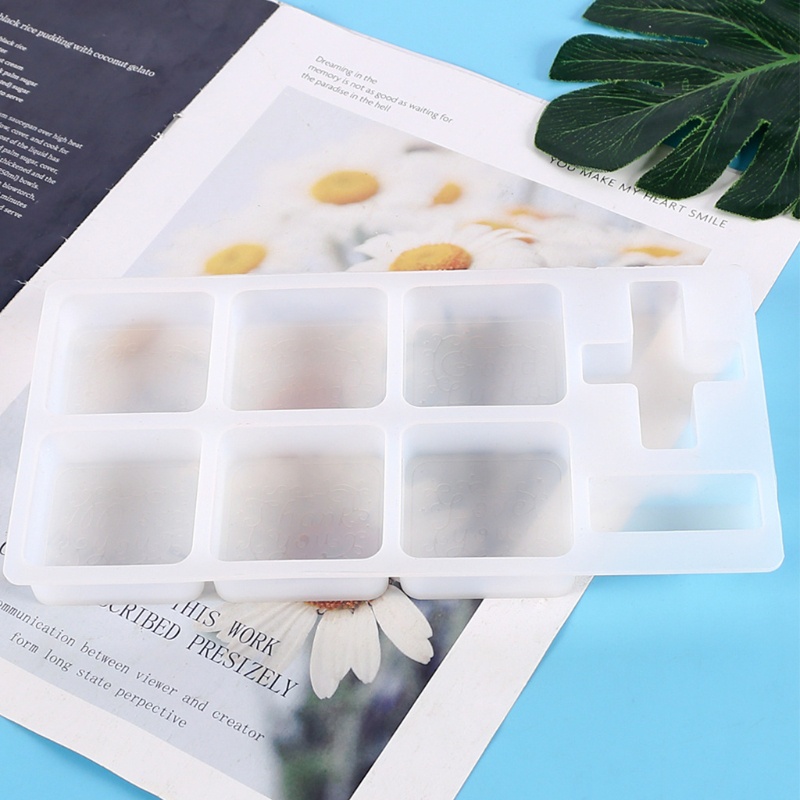 Siy Inggris Seal Epoxy Resin Cetakan Perhiasan Casting Silicone Mold DIY Kerajinan Plester Membuat Alat