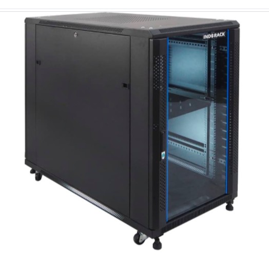 IR11520G - 20U Close Rack Depth 1150mm Glass Door 19&quot; - INDORACK