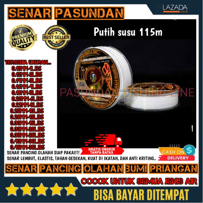 senar pancing Pasundan line,senar pancing tidak keriting,senar pancing mudah tenggelam,senar pancing