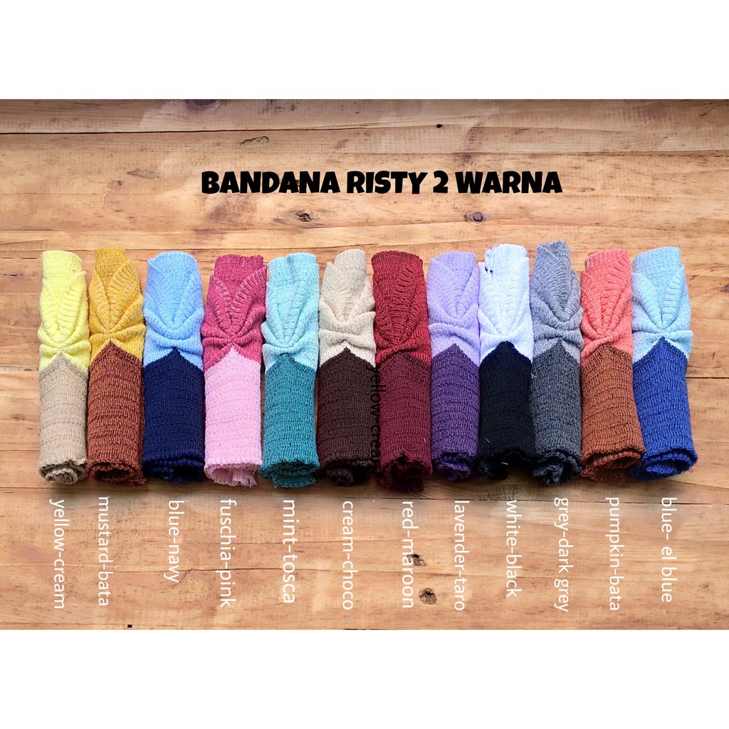 BANDANA RAJUT RISTY 2 WARNA