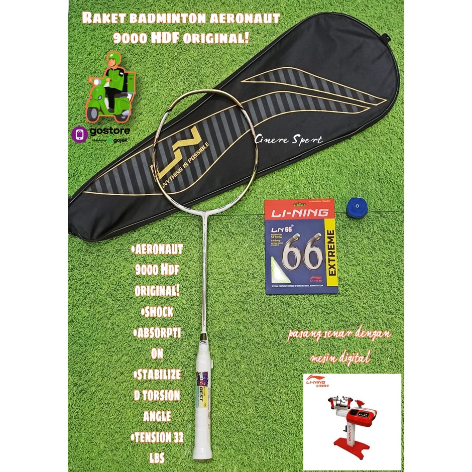 RAKET BADMINTON LINING AERONAUT 9000 ORIGINAL