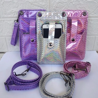 PALING MURAH Tas Wanita Dompet Wanita tas selempang wanita tas selempang DS99 Hologram Glombang, NEO