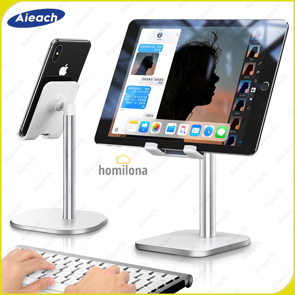 Dudukan Smartphone Desktop Stand Holder 18CM - AIEACH K2 - Black