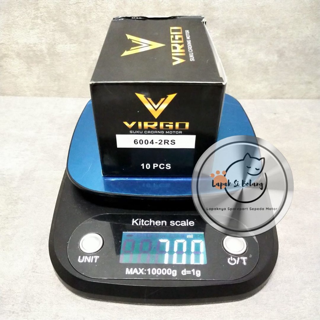 LAHER 6004-2RS MURAH (HARGA UNTUK PER BOX ISI 10 PCS) BEARING 6004-2RS BANTALAN RODA 6004-2RS VIRGO