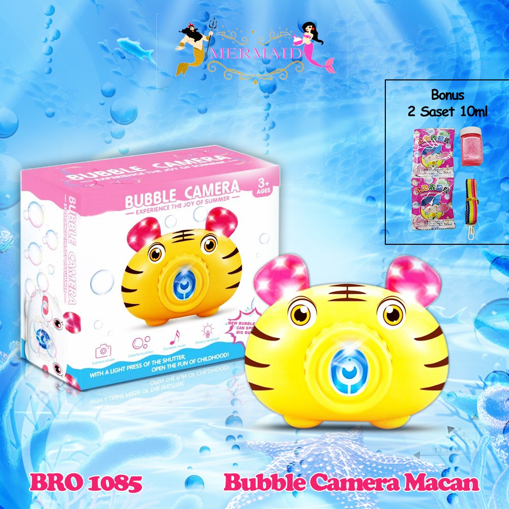 Macan Hello Kitty Sapi Macan Kelinci Karakter Camera Bubble Gun Kamera Gelembung Busa Sabun MERMAID