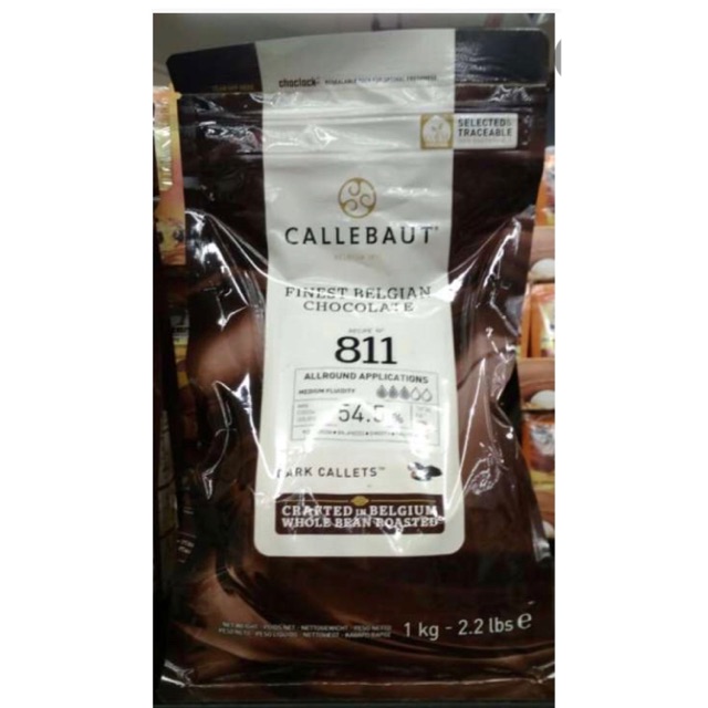 

Callebaut Chocolate811/ Counventure Chocolate/Finest Belgium Chocolate/ 1000gr ( original pack )