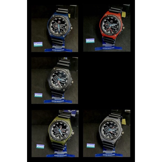 (Terima Cod)Jam Tangan Pria Pilot Angka Romawi Original+Water Resisst Rubber(Dikirim Jakarta)