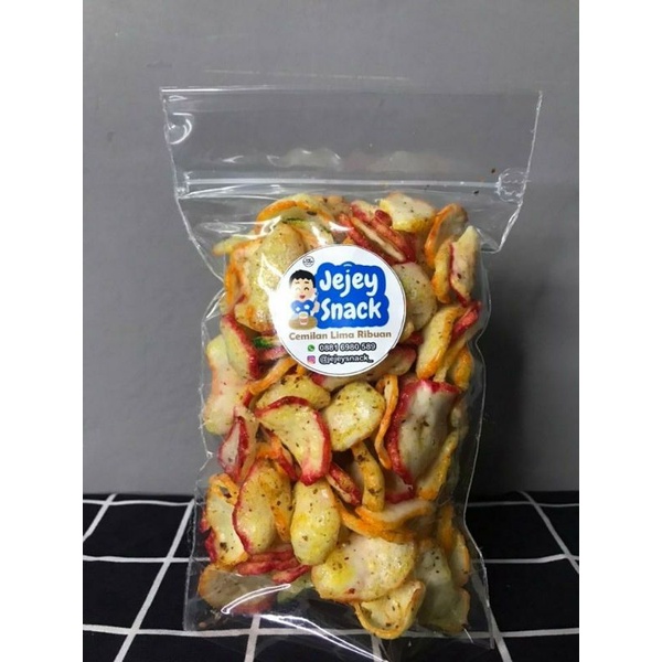 

TERLARIS JAJANAN SERBA 5.000 / Krupuk seblak Bantet, Potato, Makaroni