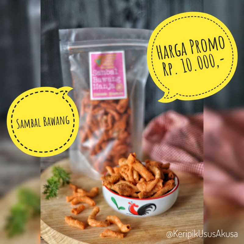 

Promo Keripik Usus Sambal Bawang Kripik Usus Kekinian Rasa Sambal Bawang Keripik Usus Akusa