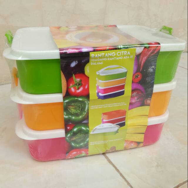 Rantang plastik 3 susun