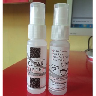 Jual [12 Botol] Lens Cleaner Clear Tech Spray Pembersih Kacamata Cairan ...