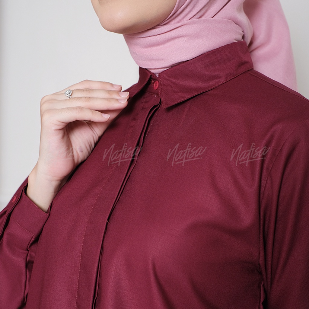 Flash Sale Tunik Atasan Day To Day Material Toyobo | Atasan Lengan Panjang  Kancing Tunic TFD Kemeja Kerja Atasan  Kerah