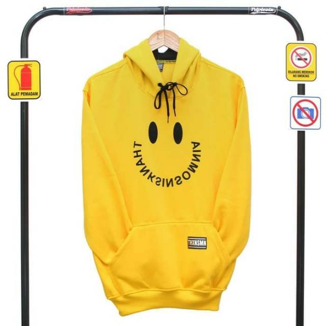 JAKET SWEATER THANKS INSOMNIA KUNING MURAH/SWEATER PRIA PREMIUM DISTRO