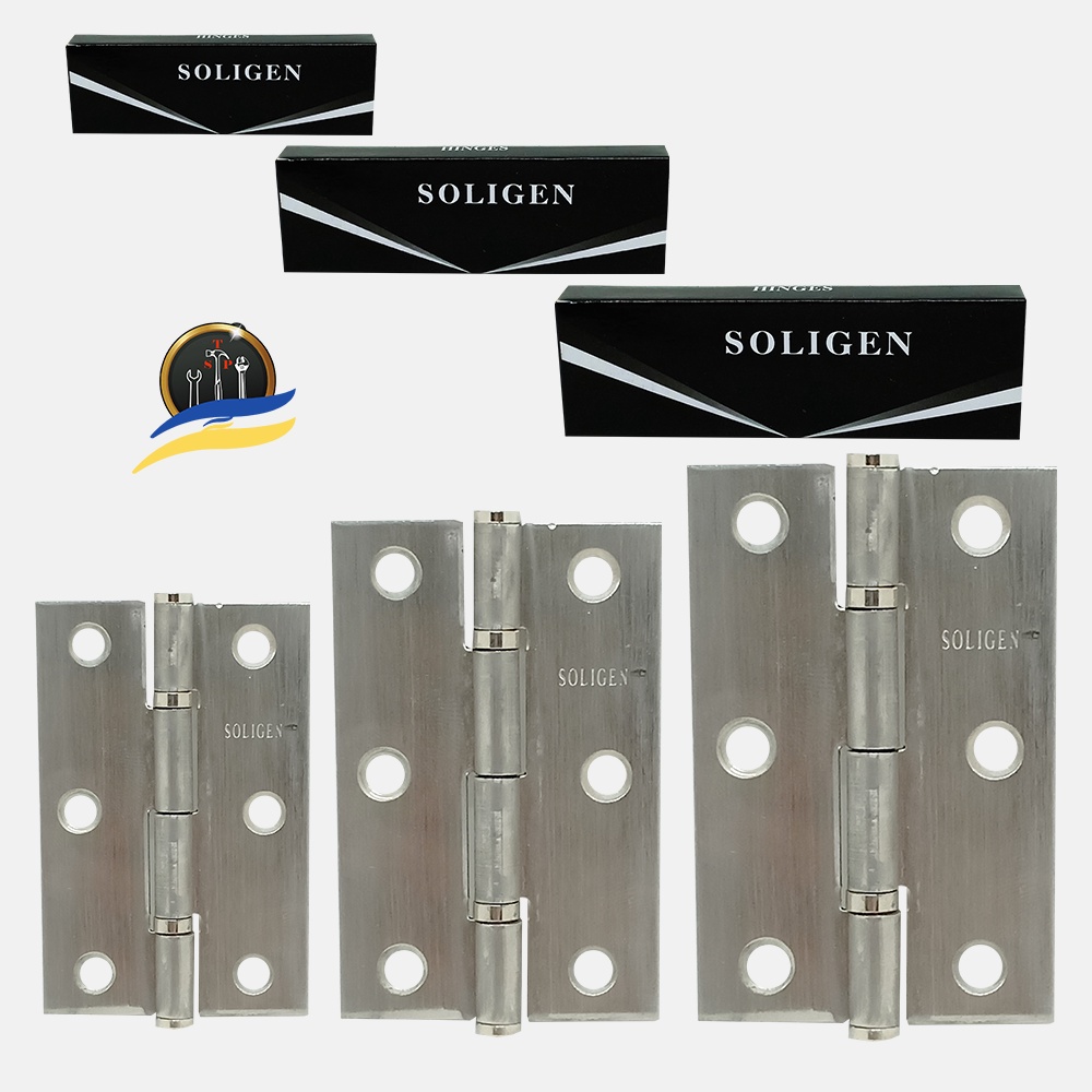 Engsel Pintu Jendela Stainless Steel Ukuran 2" 2.5" 3" Inch Soligen