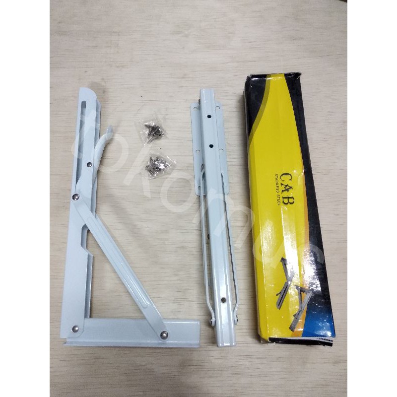 SIKU L LIPAT AMBALAN BRACKET BRAKET RAK MEJA LEMARI KITCHEN SET MURAH 12&quot;-14&quot;