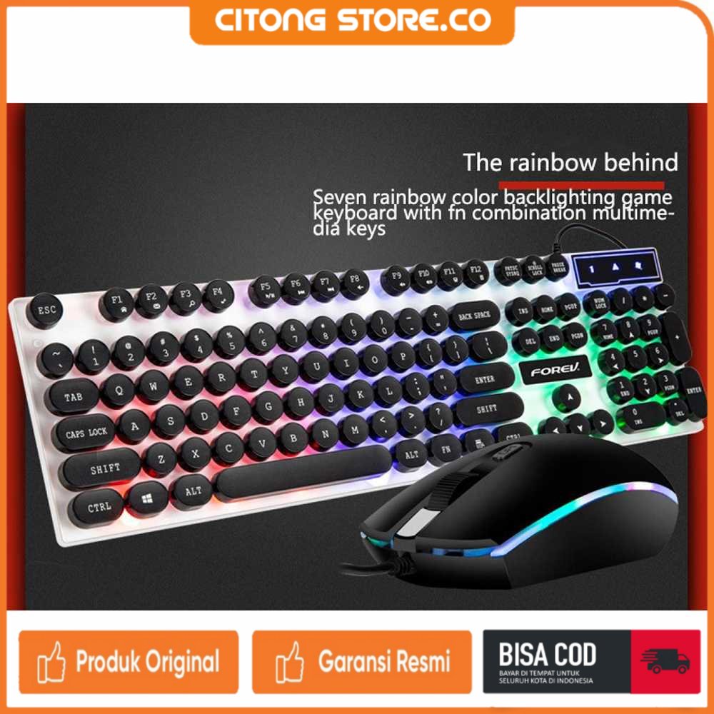 Jual Keyboard Gaming Mechanical Keyboard Mouse Forev Gaming Keyboard