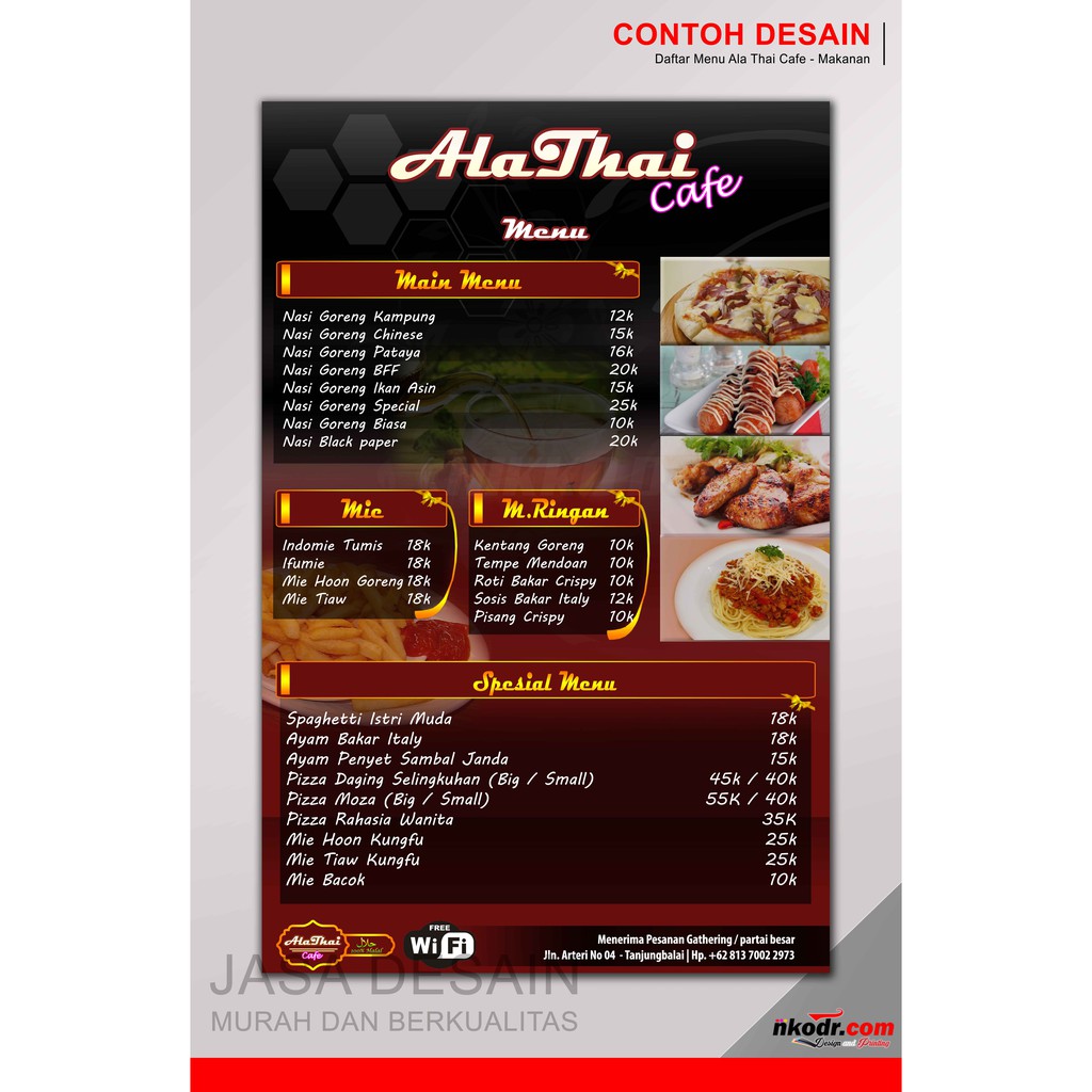 Desain Daftar Menu Kosong Imagesee 9917