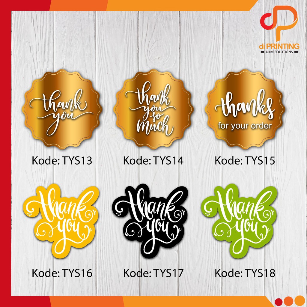 

Stiker Thank You 2022 label Support My Small Bussiness / Thank You for your order PART 3