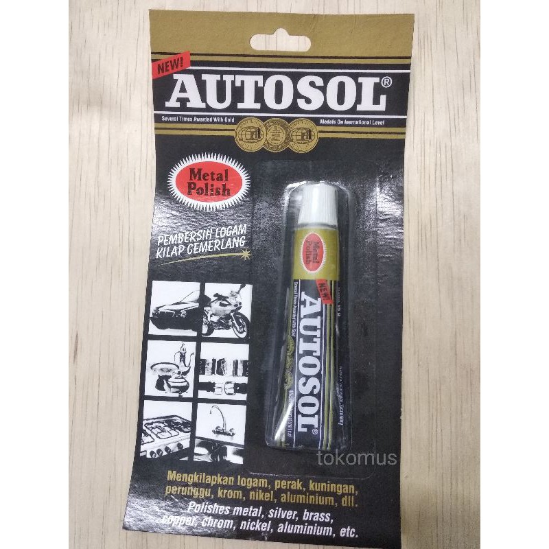 Autosol Metal Polish 15 Gr/ 15 Gram Autosol Pengkilat Besi Logam