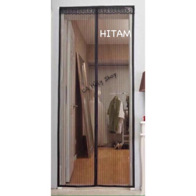 Tirai Magnet / Tirai Nyamuk / Gorden Pintu Anti Nyamuk Kualitas Super AJOS / Kusen aluminium